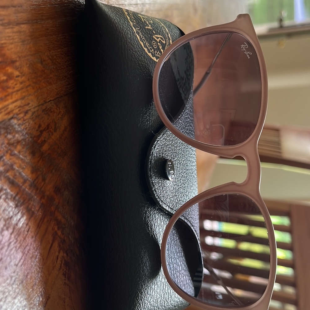 Ray Ban sunglasses. Color is cream - Picture 2 of 4